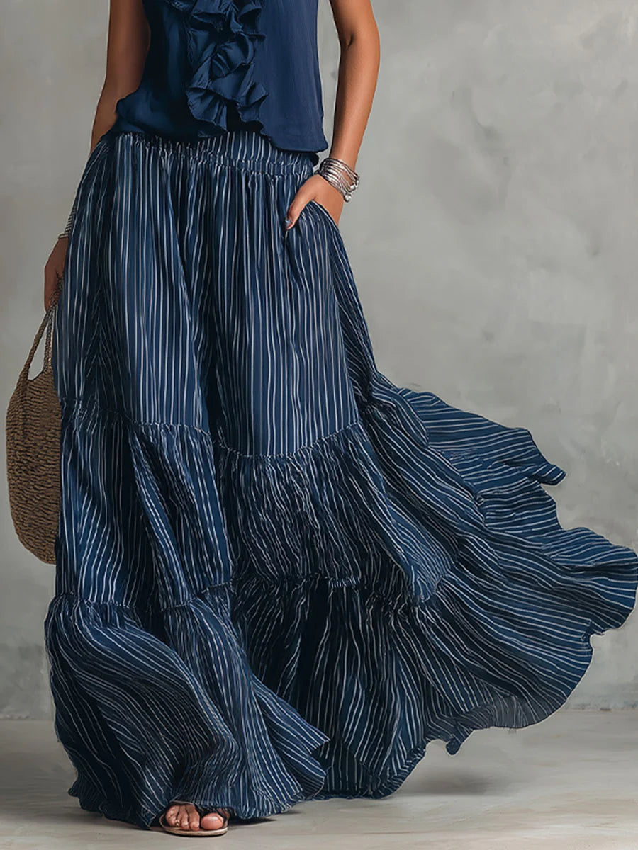 Naomi | Vestido Maxi con Volantes