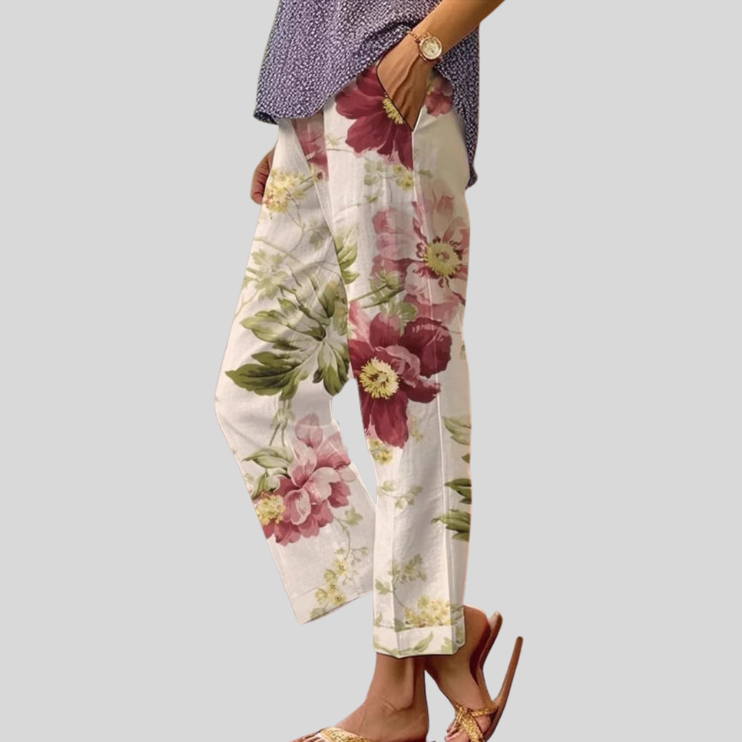 Élise | Pantalón Floral Romántico