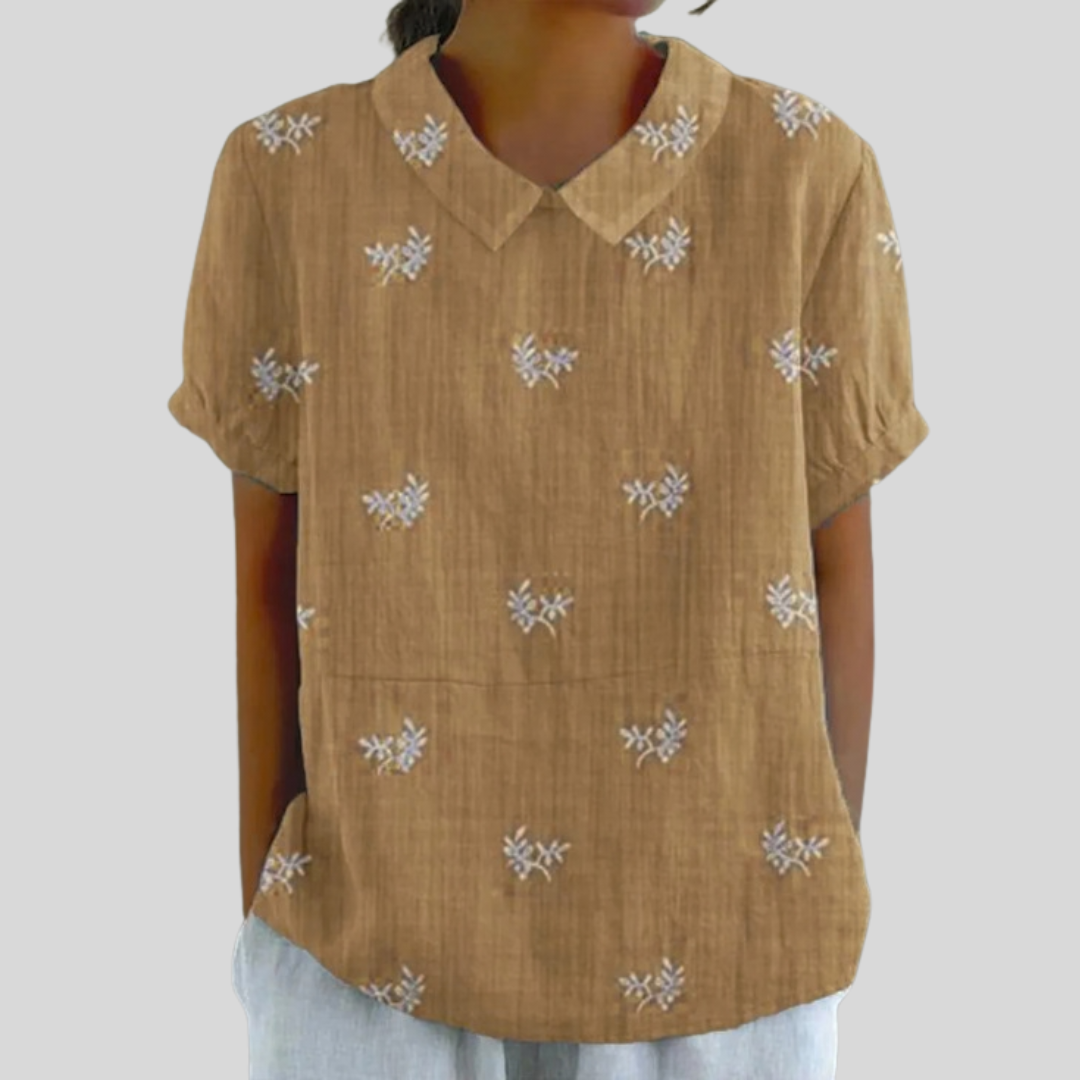 Geneviève | Blusa Bordada Discreta