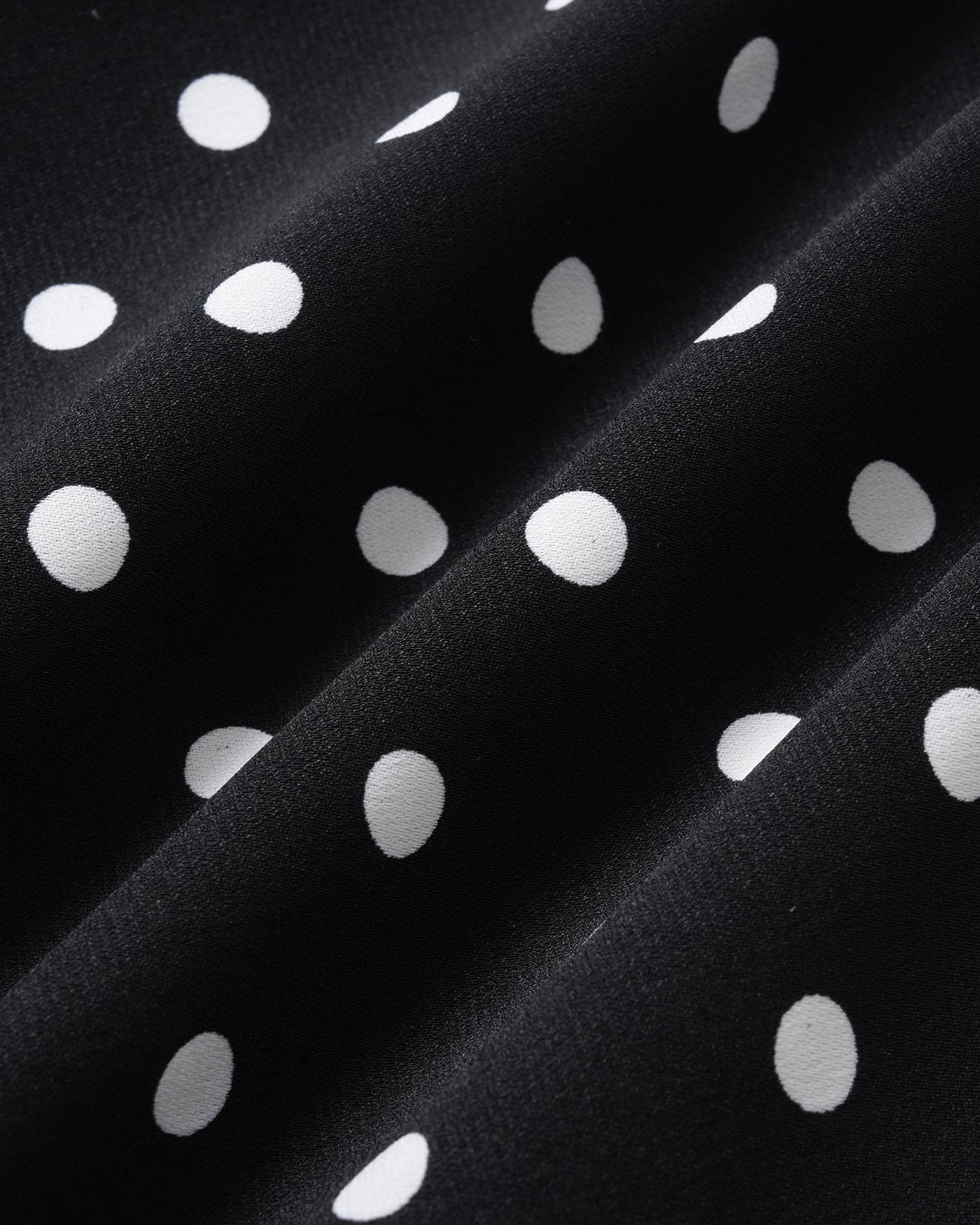 Falda Midi de Sirena con Lunares Negros
