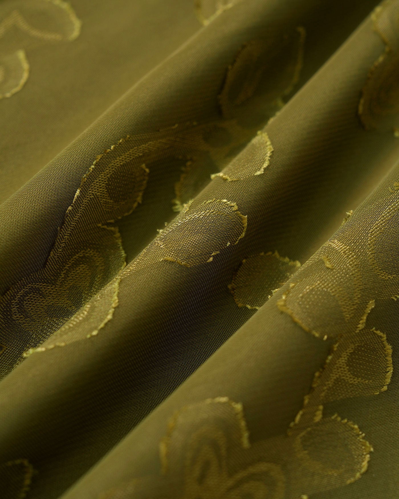 Vestido Maxi Jacquard de Escote Corazón Verde