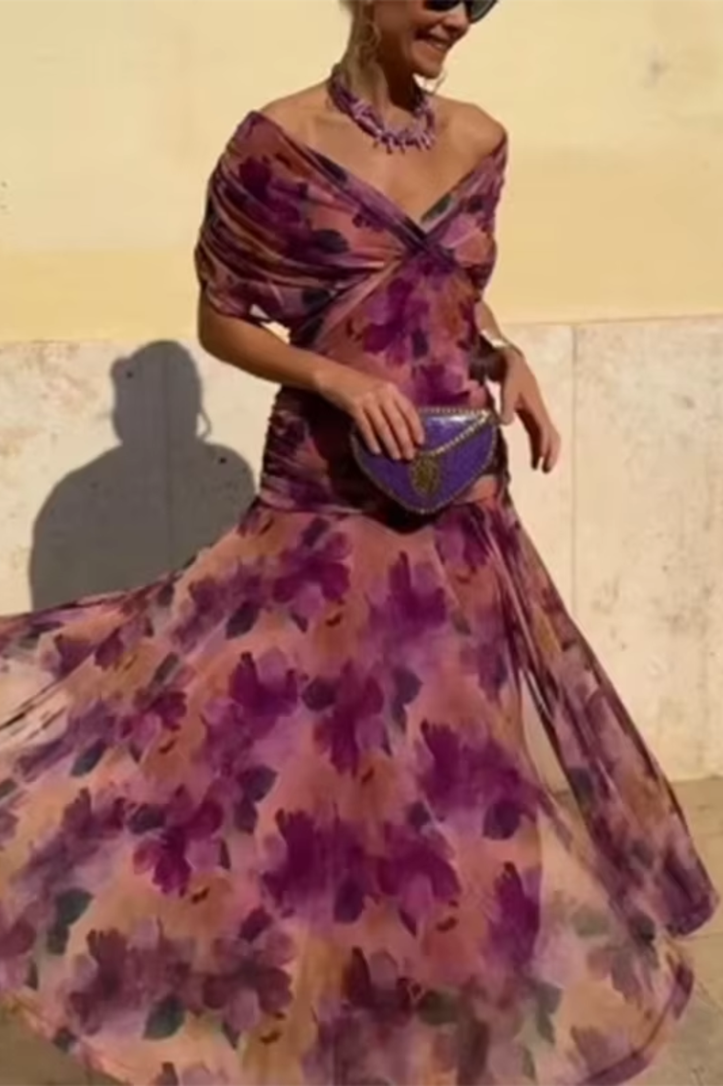 Lady™ - Vestido envolvente con corte drapeado