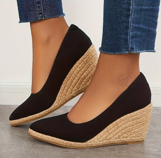 Karla - Espadryle na platformie i sandały na koturnie