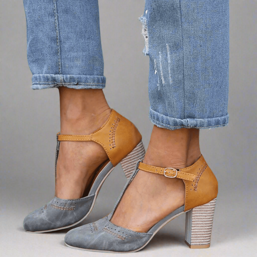 Sidonie | Tacones Vintage Contrastados