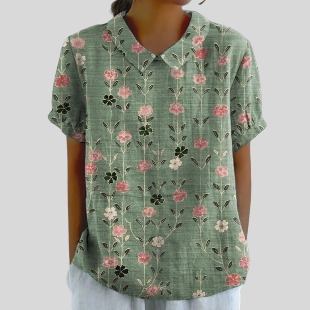Amandine | Blusa Floral Vertical