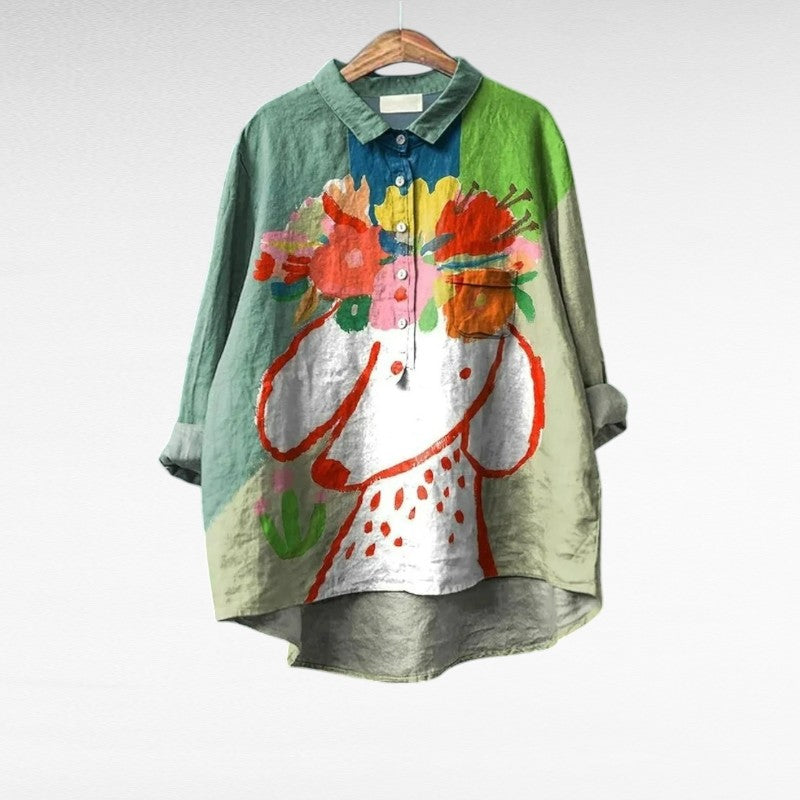 Isaline | Blusa Artística Floral