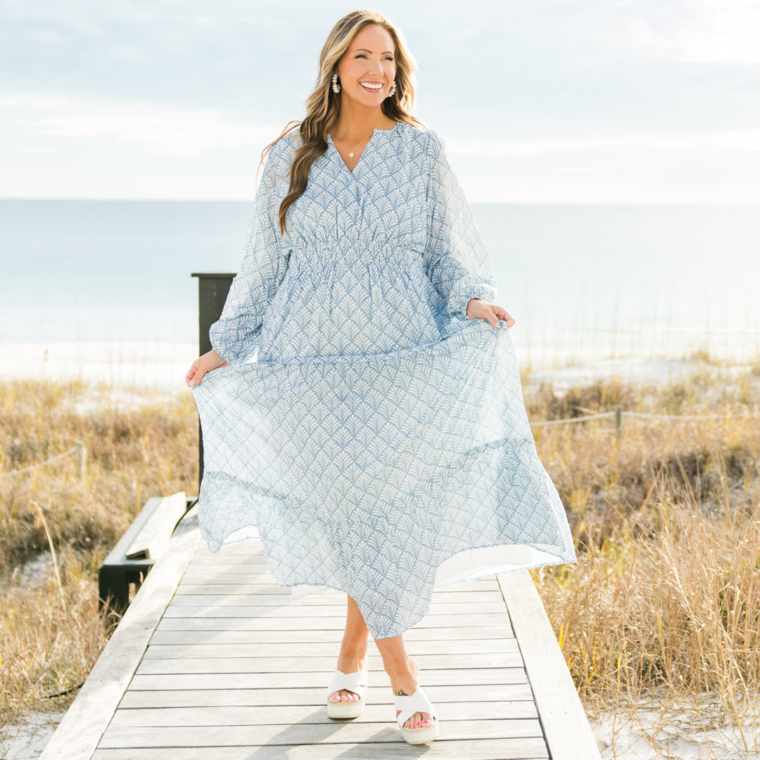 Vestido Maxi Regalo de Gracia, Azul