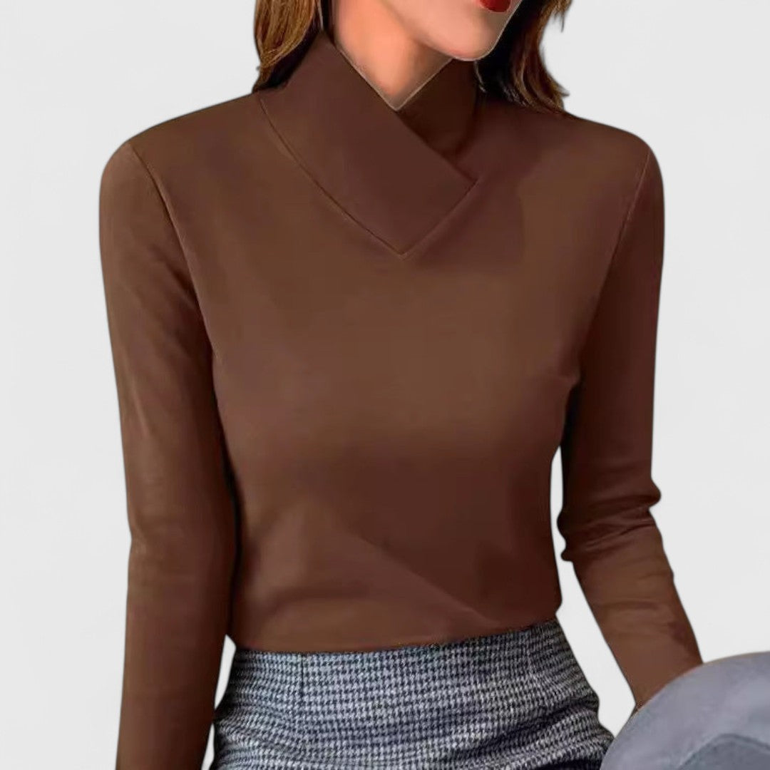 Clair | Top de Cuello Cruzado Elegante