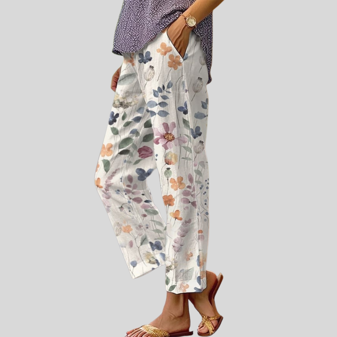 Violette | Pantalón Floral Romántico Primaveral