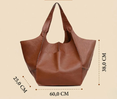 Élise | Bolsa Tote Oversize de Cuero Suave