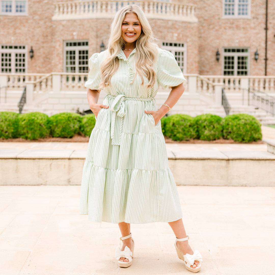 Vestido de Picnics de Verano, Verde