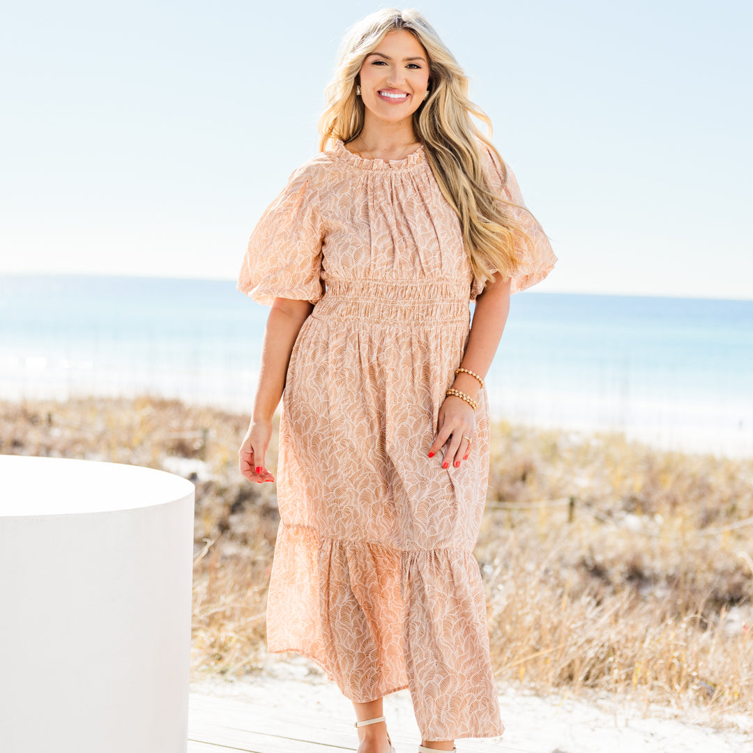 Vestido Maxi Paseo Soleado, Topo