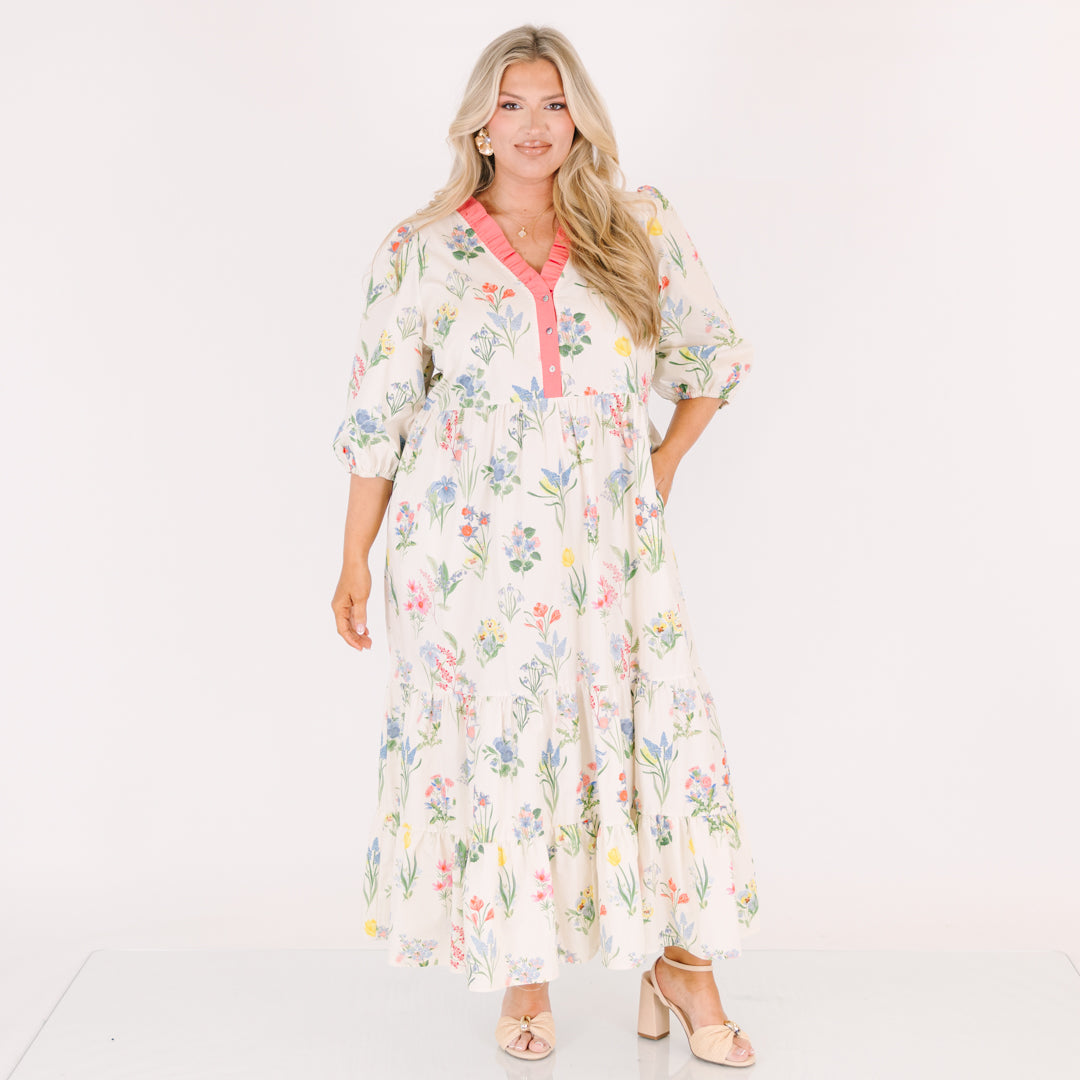Vestido Bien Definido, Crema