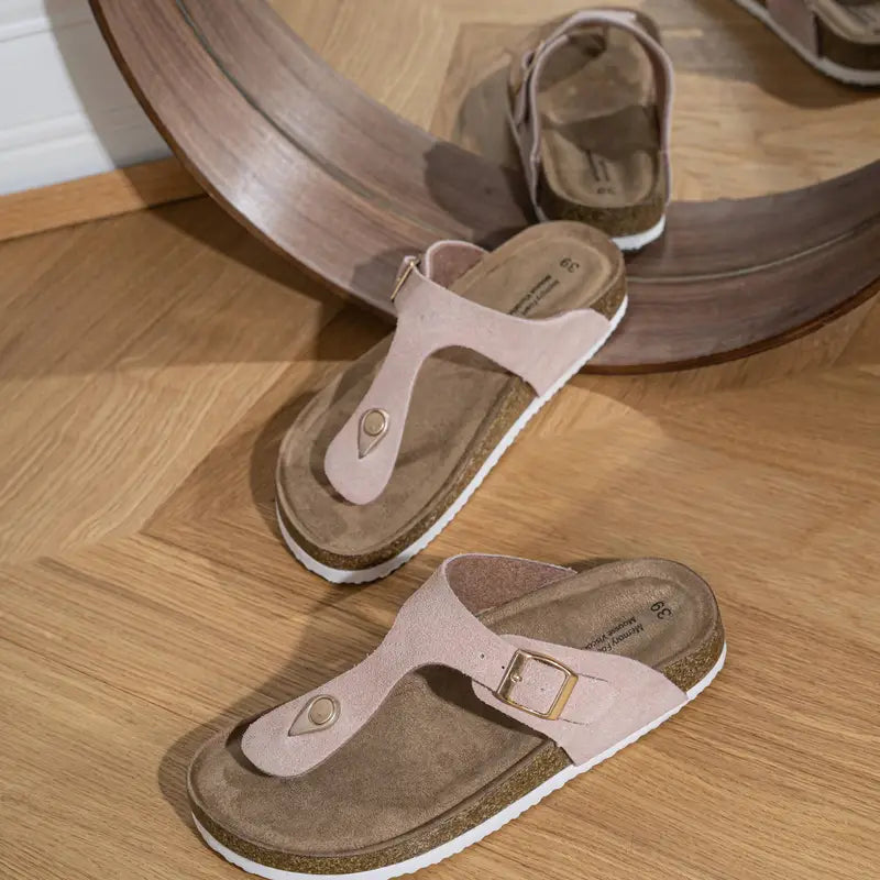 Róża | Wygodne sandały na platformie