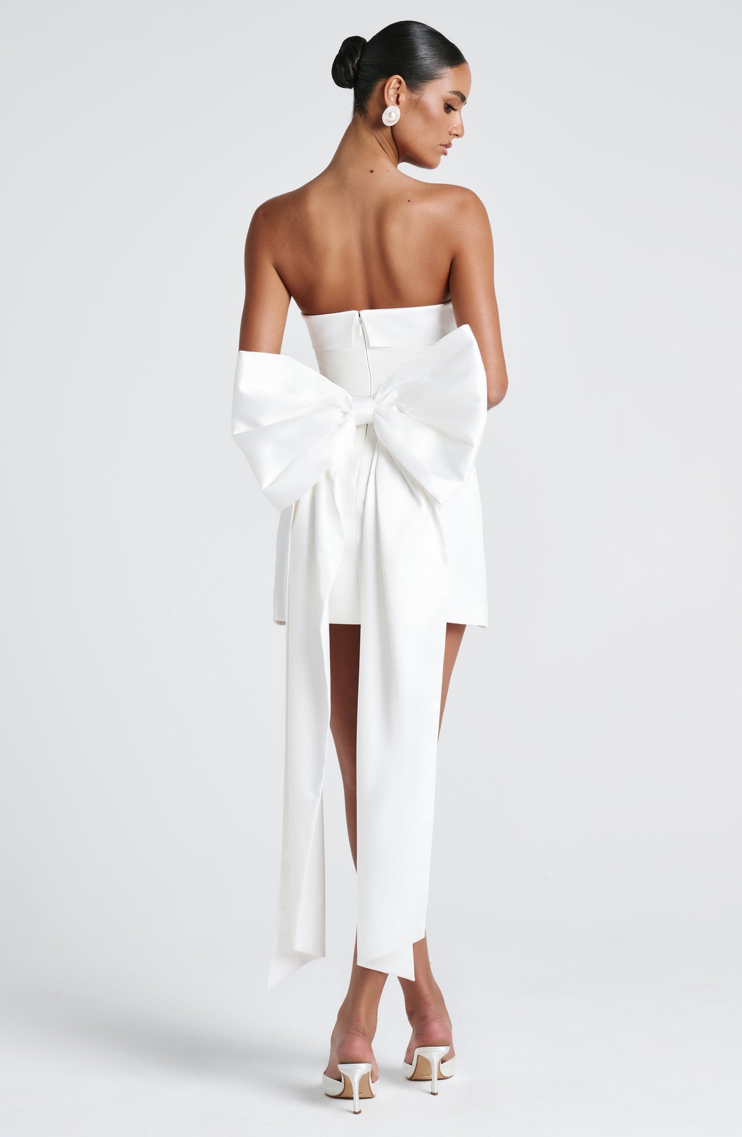 Mini sukienka Barbara - Kość słoniowa