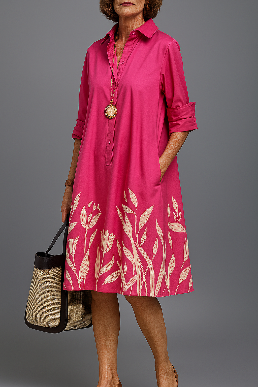 Grace | Vestido Midi Natural
