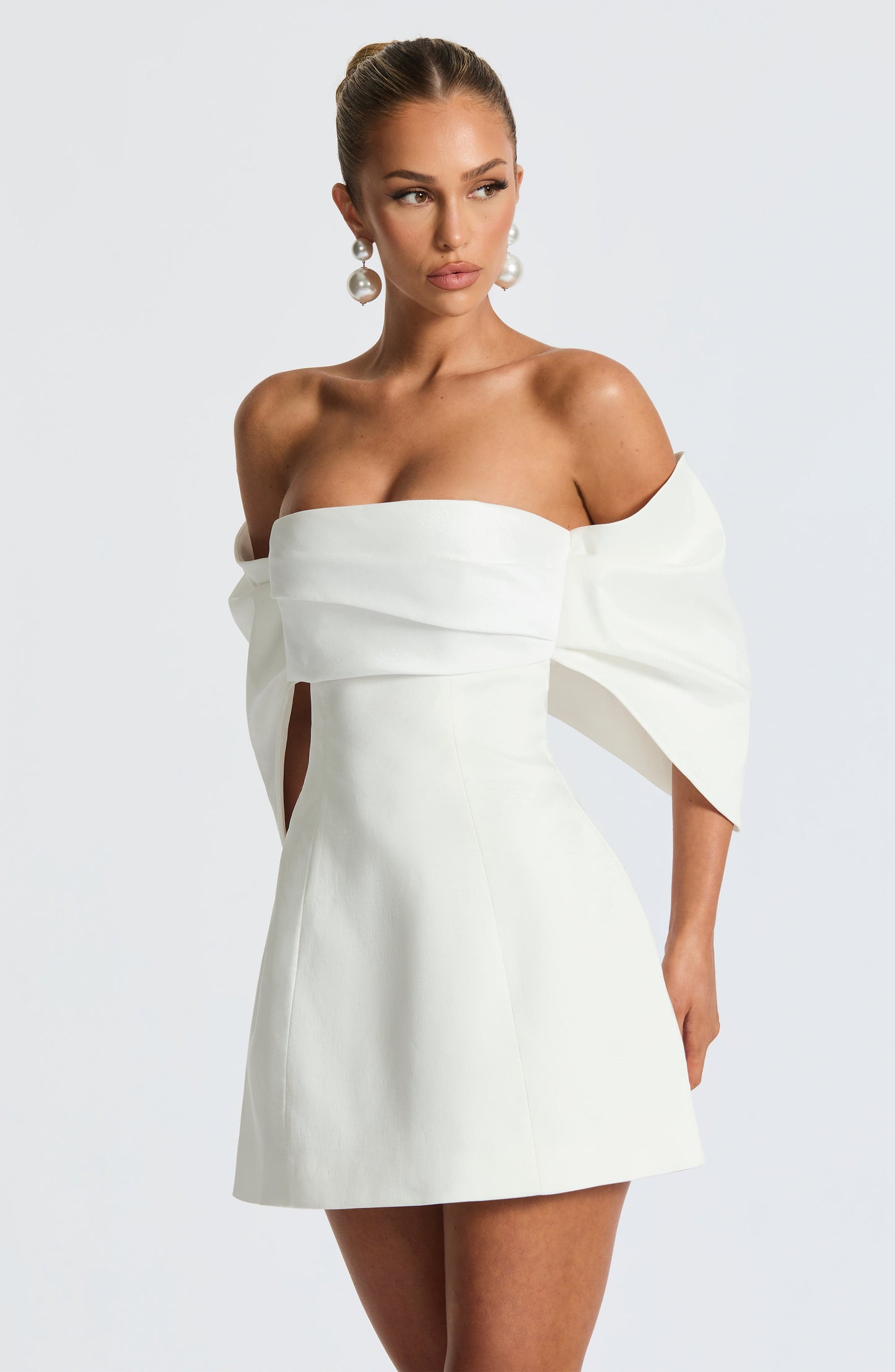 Sukienka Mini Briella - Kremowa