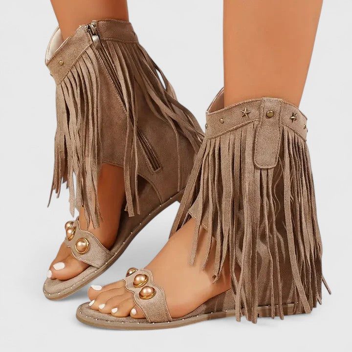 Eira | Sandalias Ortopédicas Con Flecos