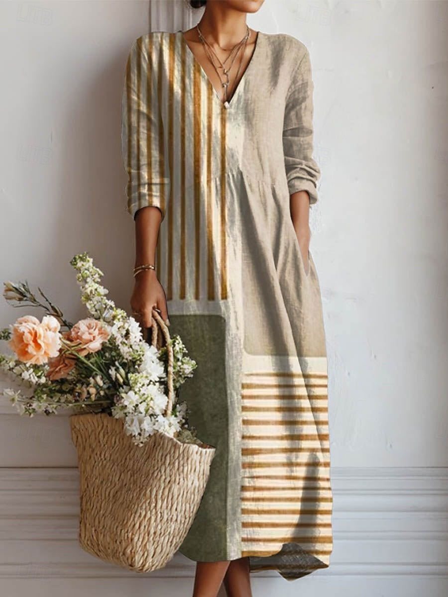 Émeline | Vestido Impreso Natural