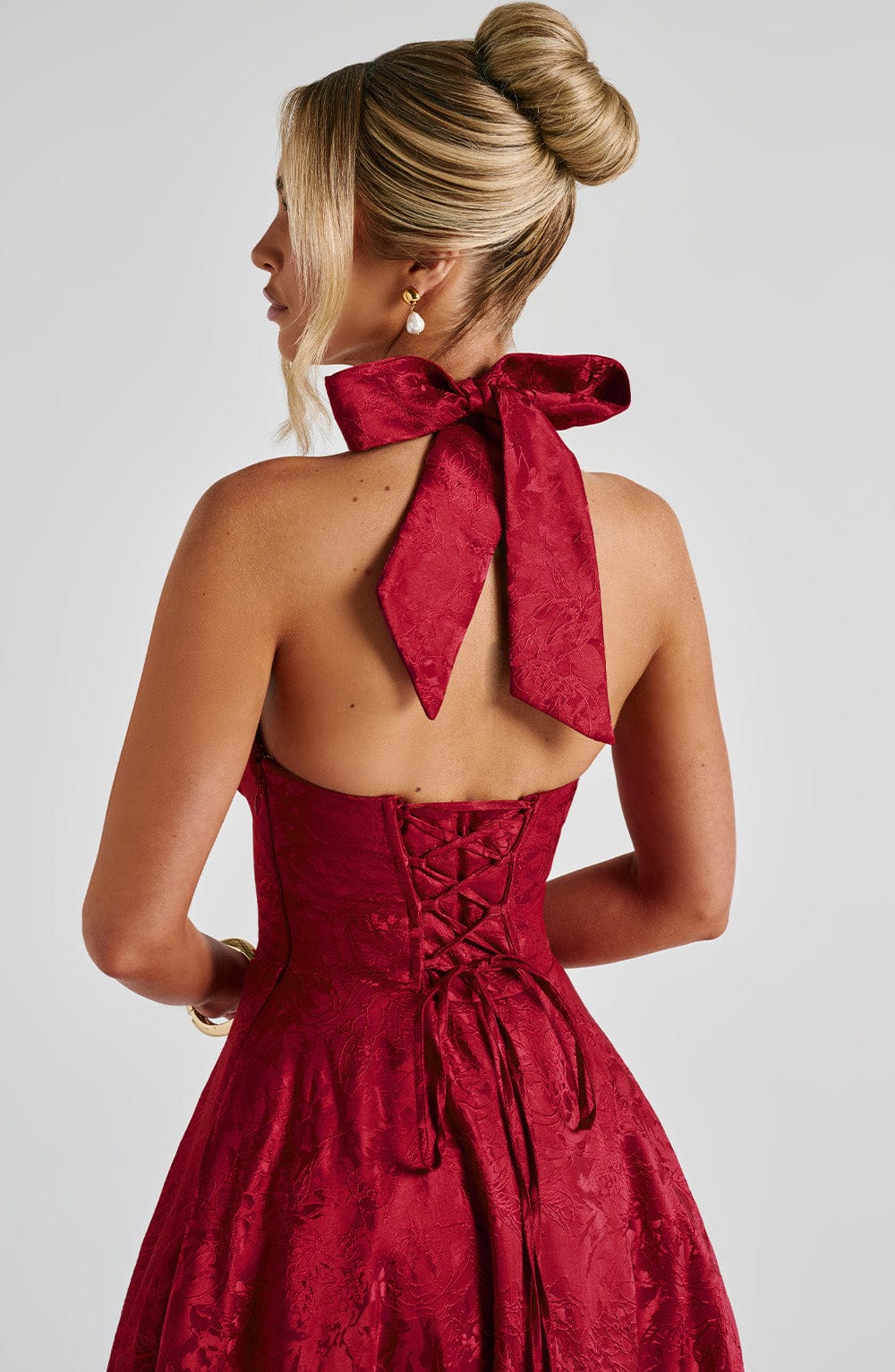 Elegancka Sukienka Midi Effie - Czerwona