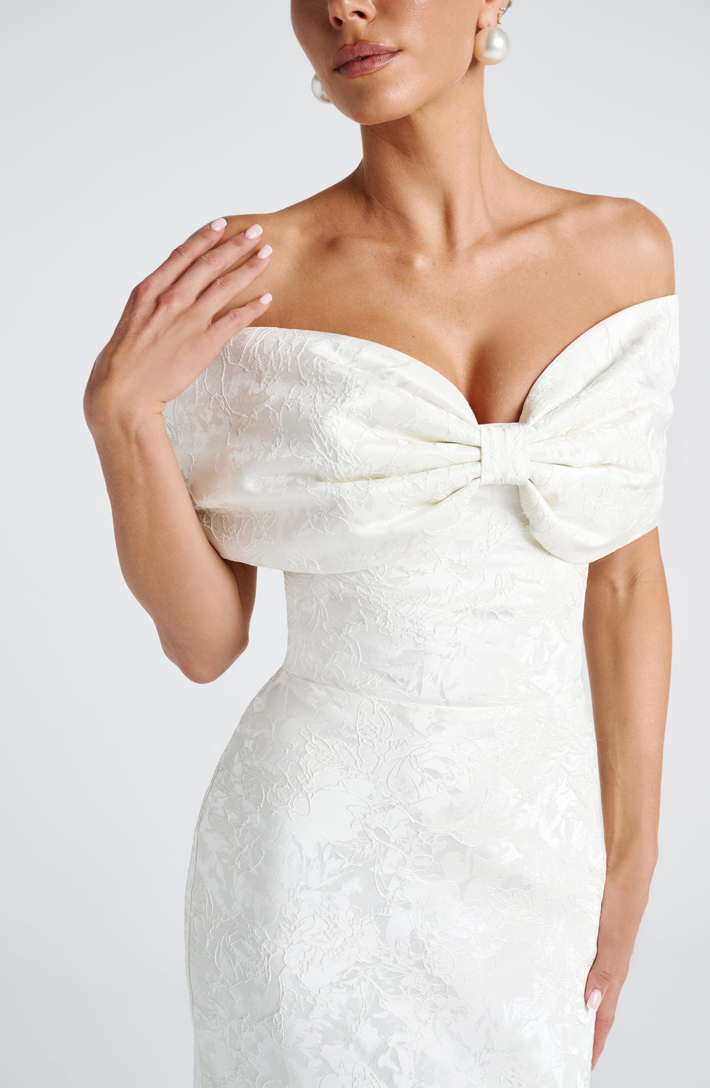 Długa Sukienka Emberly - Kremowa