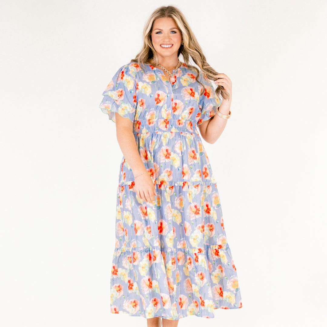 Vestido Libre para Ser, Floral Polvoriento