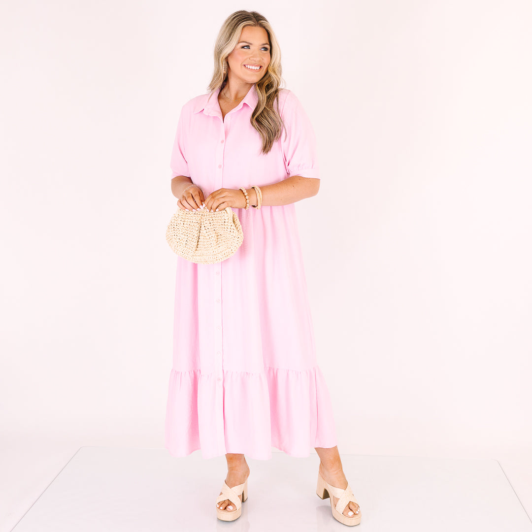En Tu Lugar Feliz Vestido, Rosa Bebé