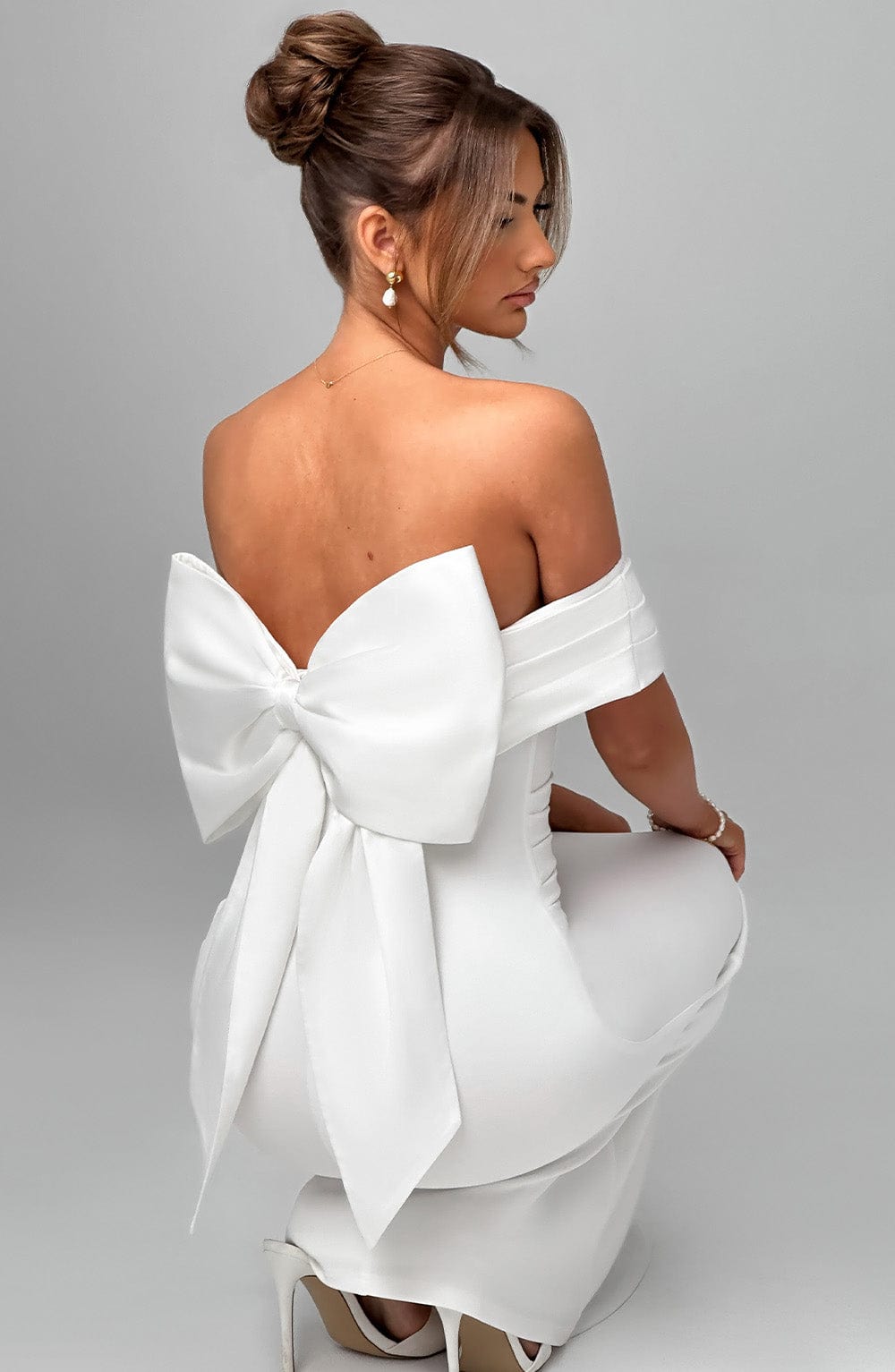 Długa sukienka Joanna - Kremowa