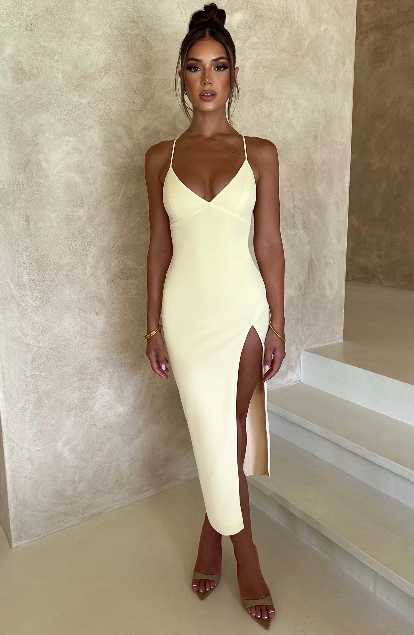 Sukienka Midi Kiana - Cytrynowa