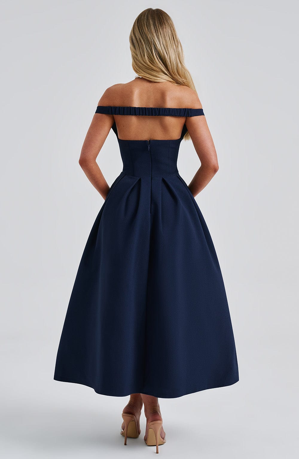 Sukienka Midi Lanetta - Granatowa