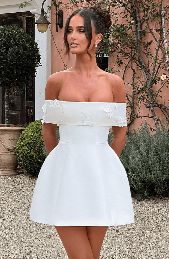 Sukienka mini Laurel - Kość słoniowa