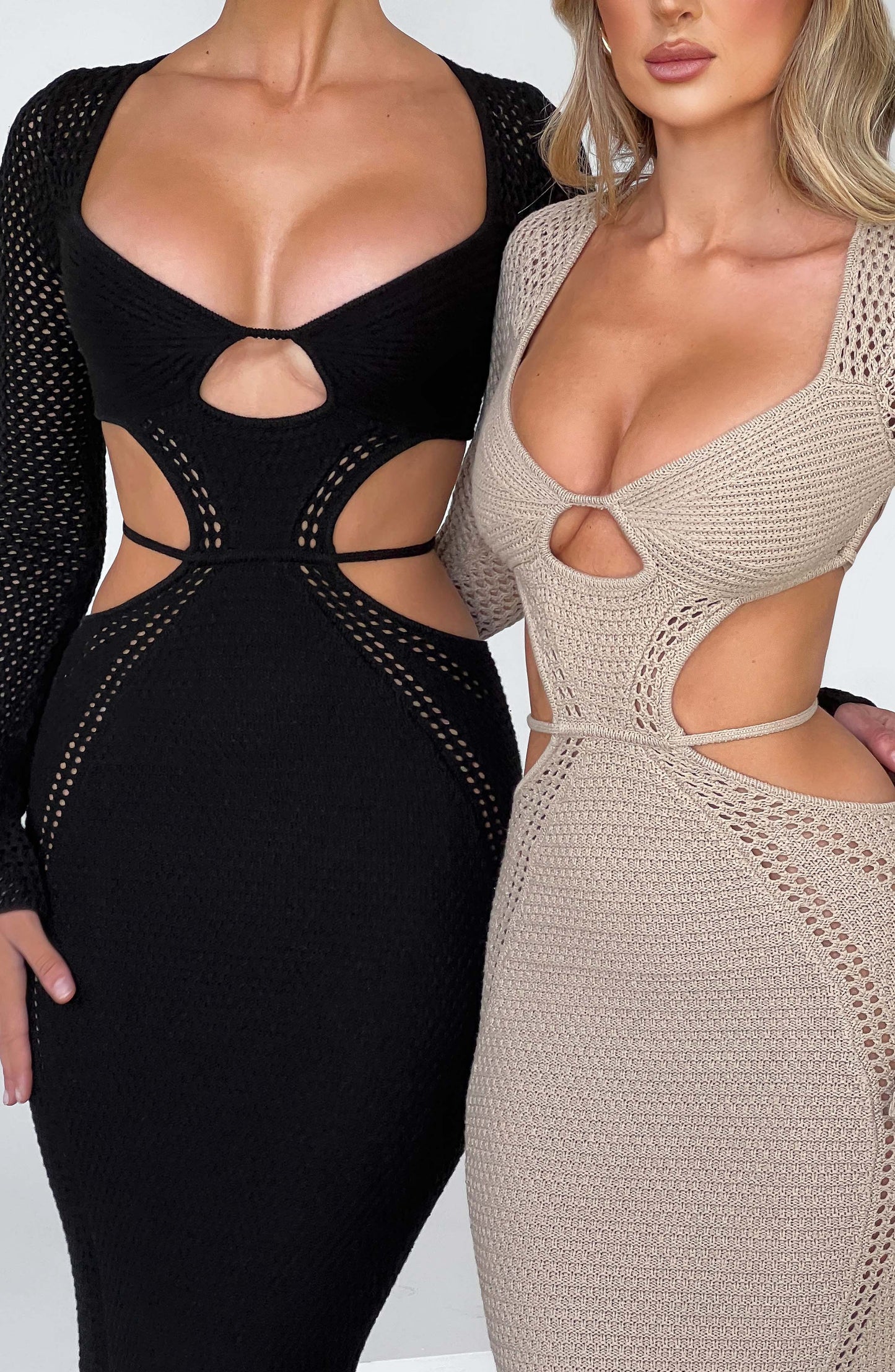 Długa sukienka Nadine - Czarna