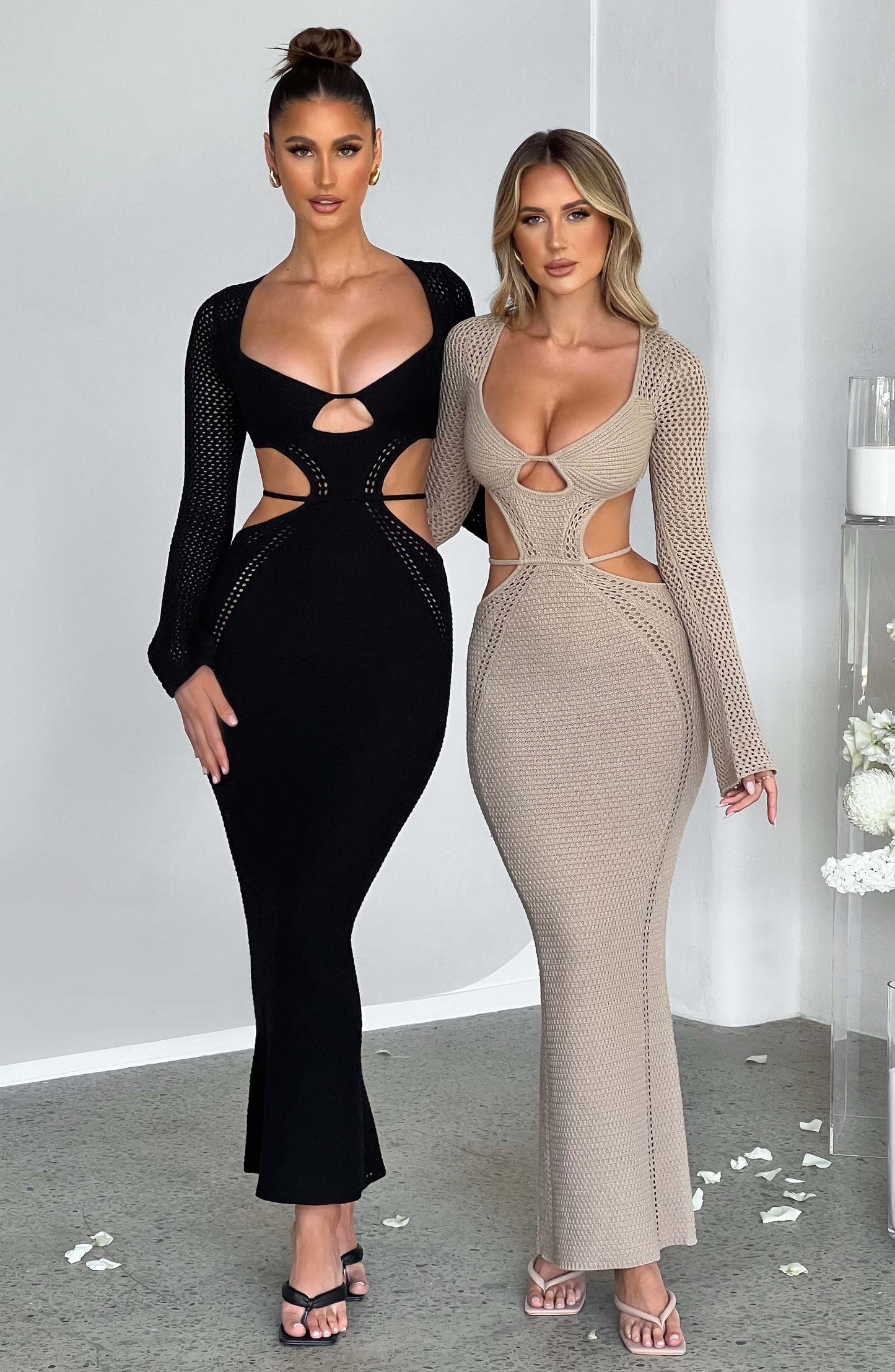 Długa sukienka Nadine - Czarna