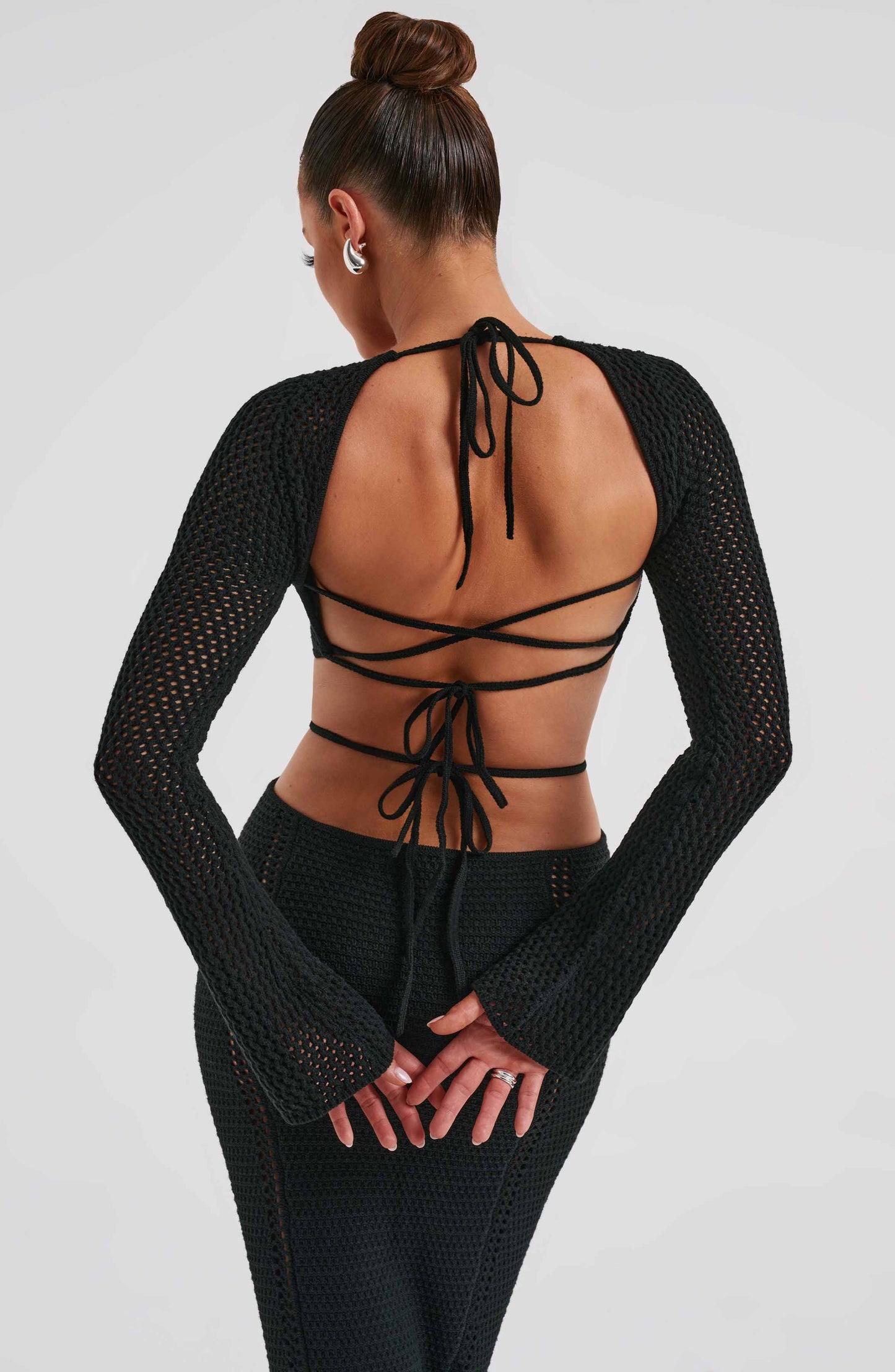 Długa sukienka Nadine - Czarna