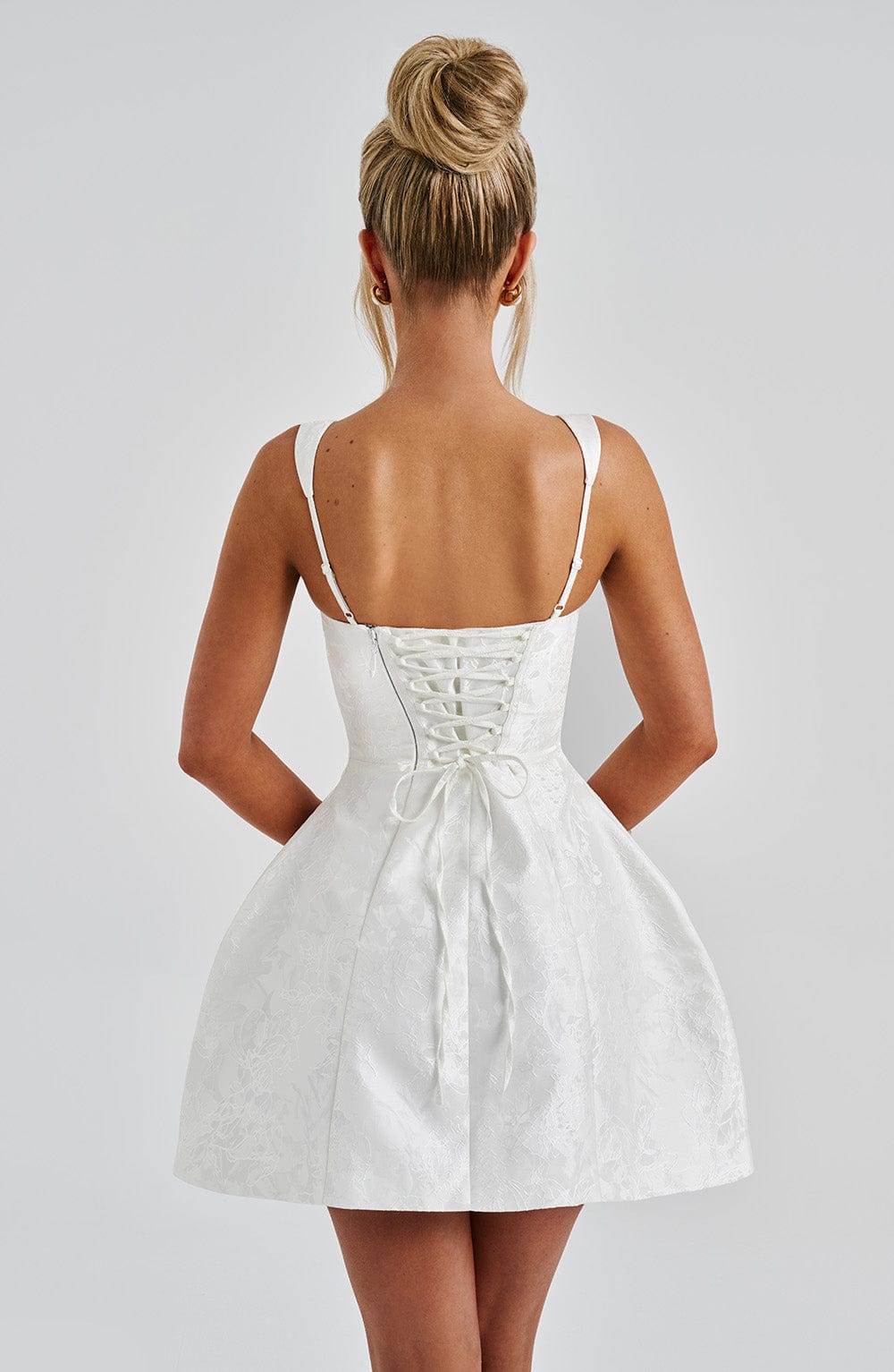 Krótka sukienka Orla - Kość słoniowa