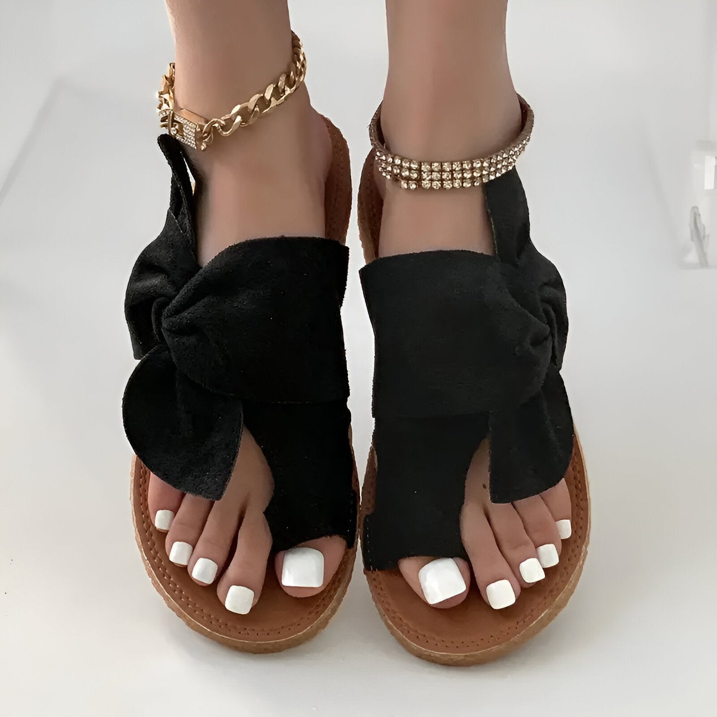 Jesień | Komfortowe sandały z kwiatowym wzorem