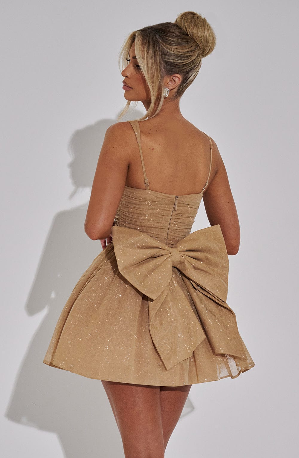 Mini sukienka Polly - Złoty połysk