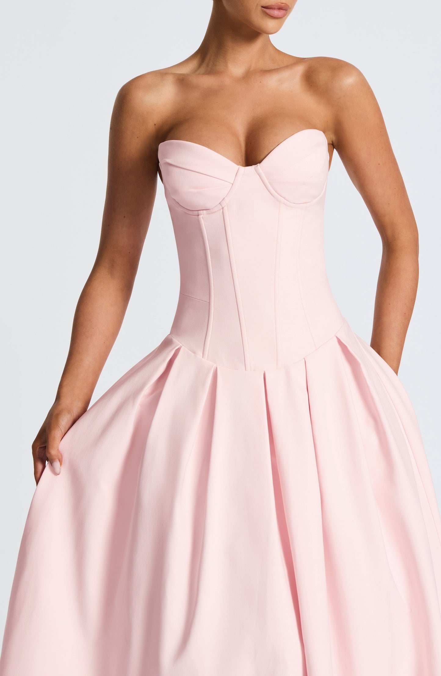 Granatowa sukienka midi Salma