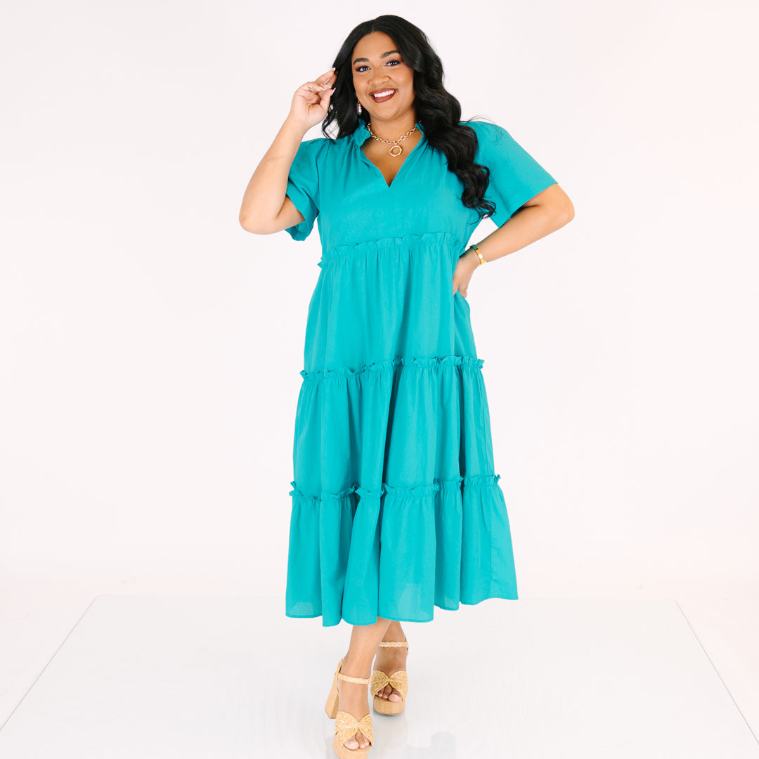 Vestido Straight Shot, Teal