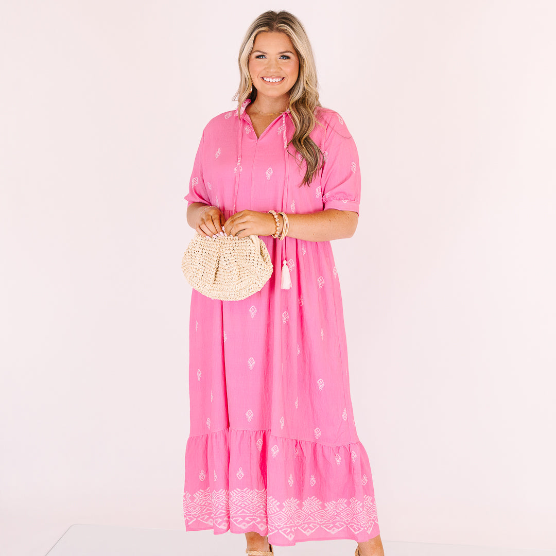 Vestido Dulce Como Puede Ser, Rosa Fucsia