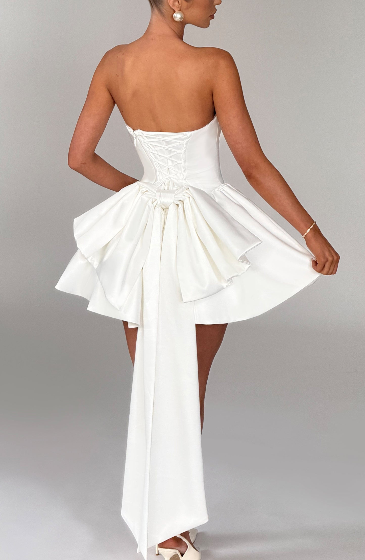 Minispódniczka Trinity - Kremowa