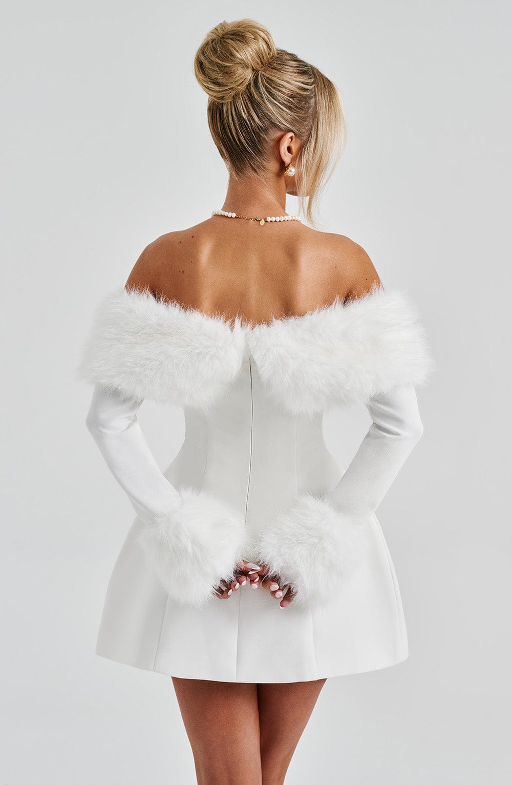 Mini Sukienka Villanelle - Kość słoniowa