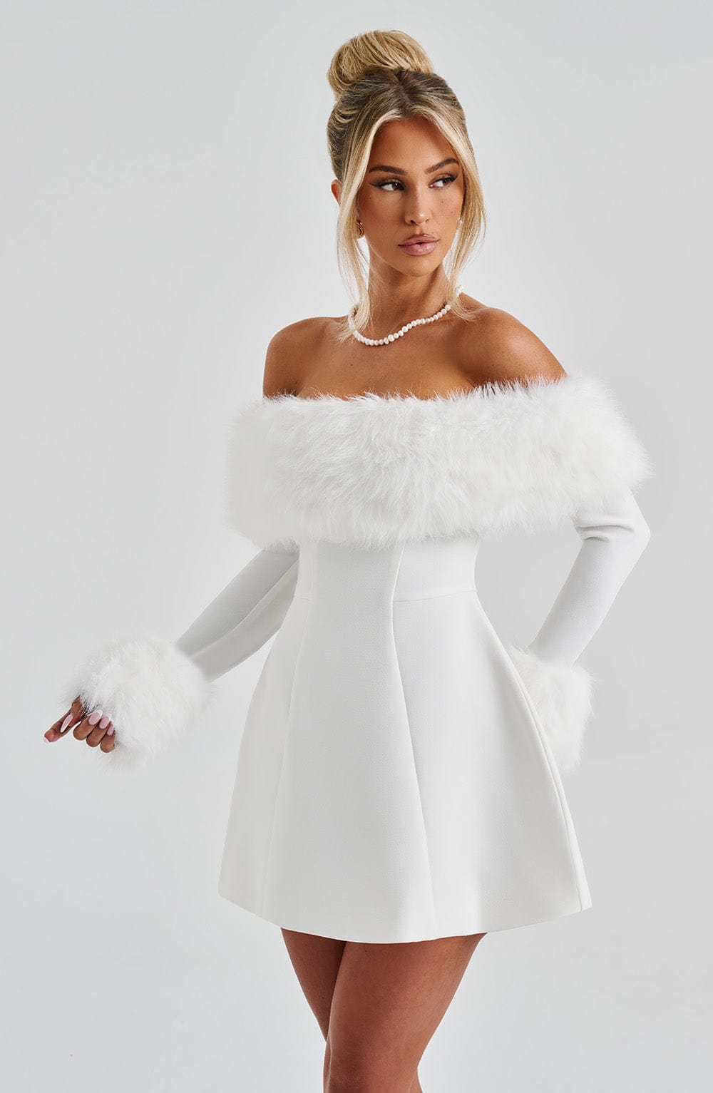 Mini Sukienka Villanelle - Kość słoniowa