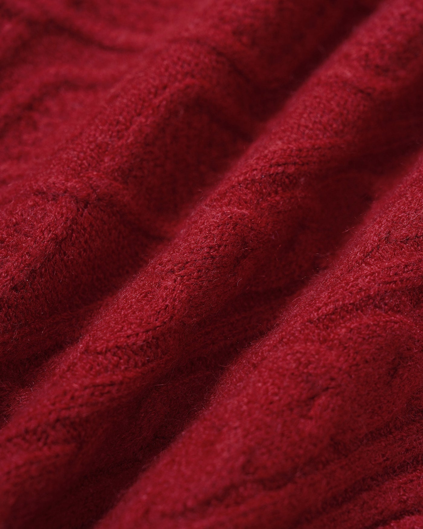 Suéter de Punto Rojo con Cuello en V