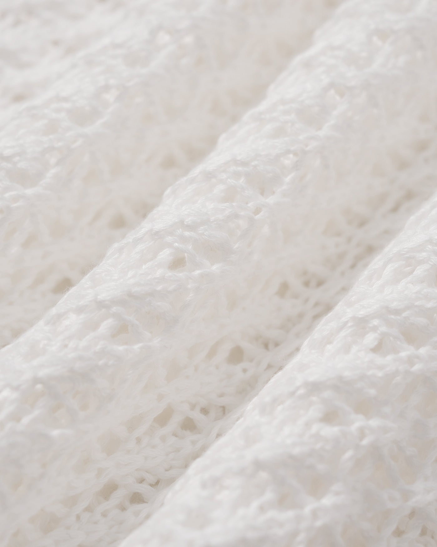 Cubierta de Baño de Ganchillo Blanco con Cuerda Ajustable