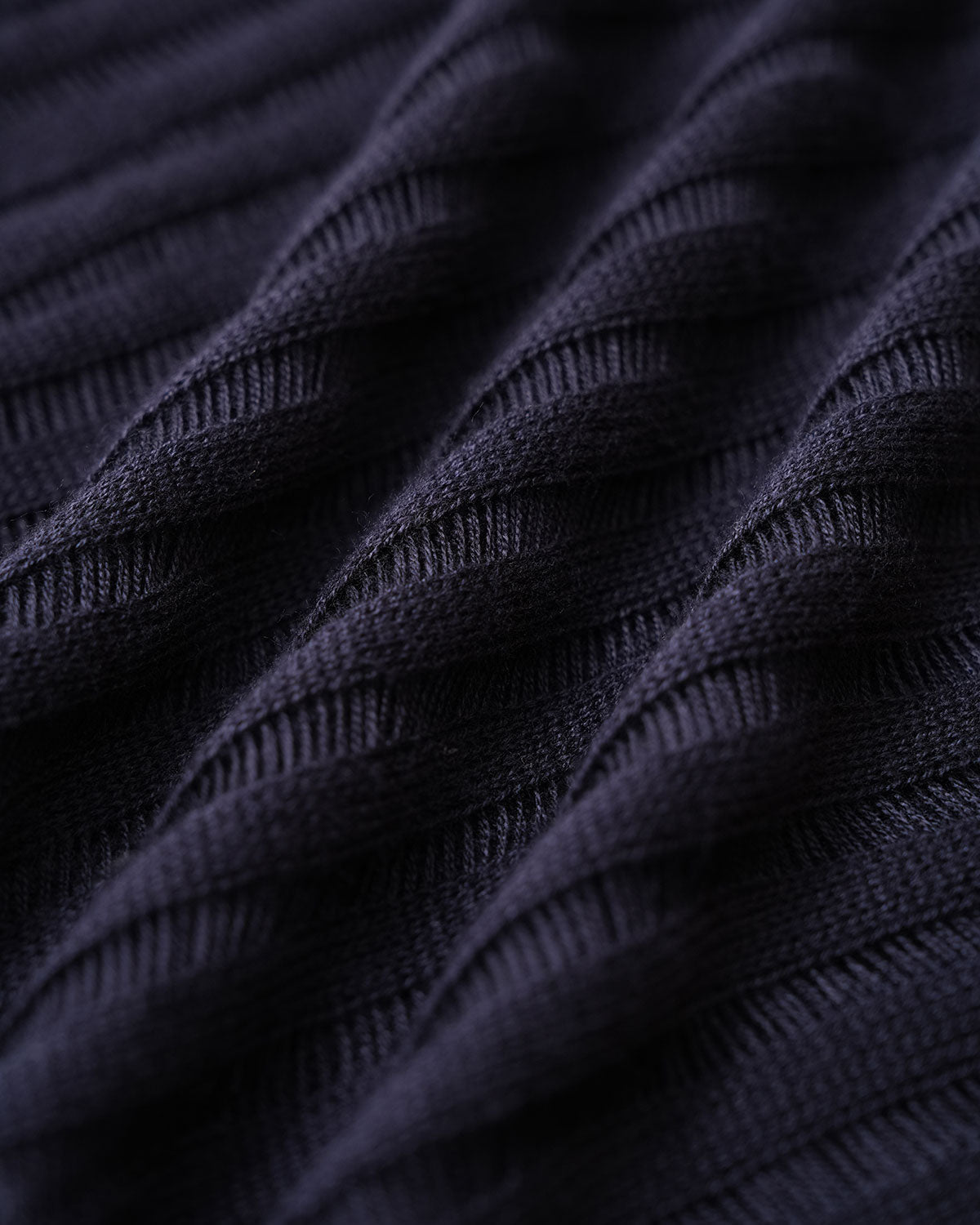 Conjunto de Dos Piezas de Suéter de Punto en Color Marino