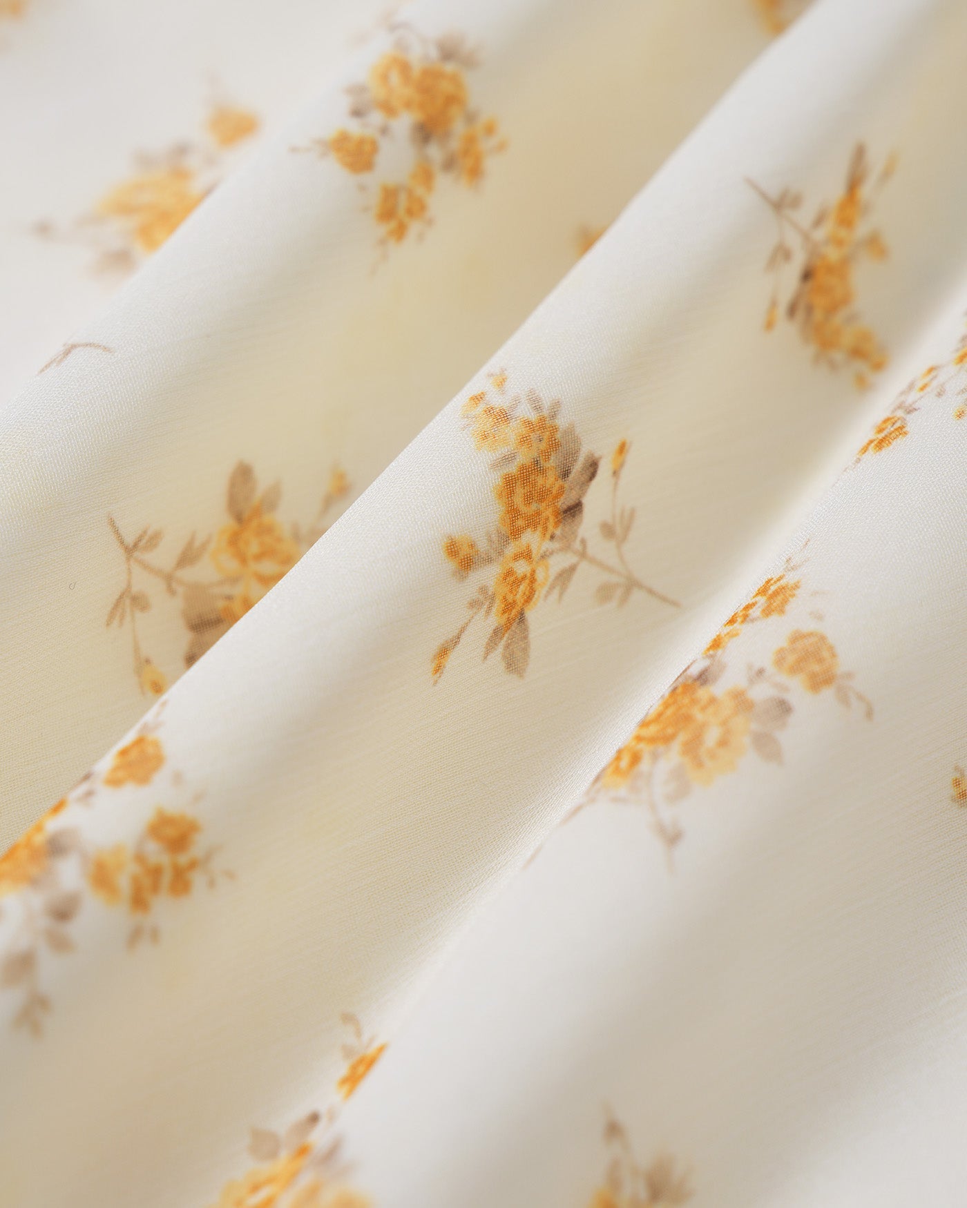 Vestido Maxi Sin Mangas con Volantes de Flor de Albaricoque