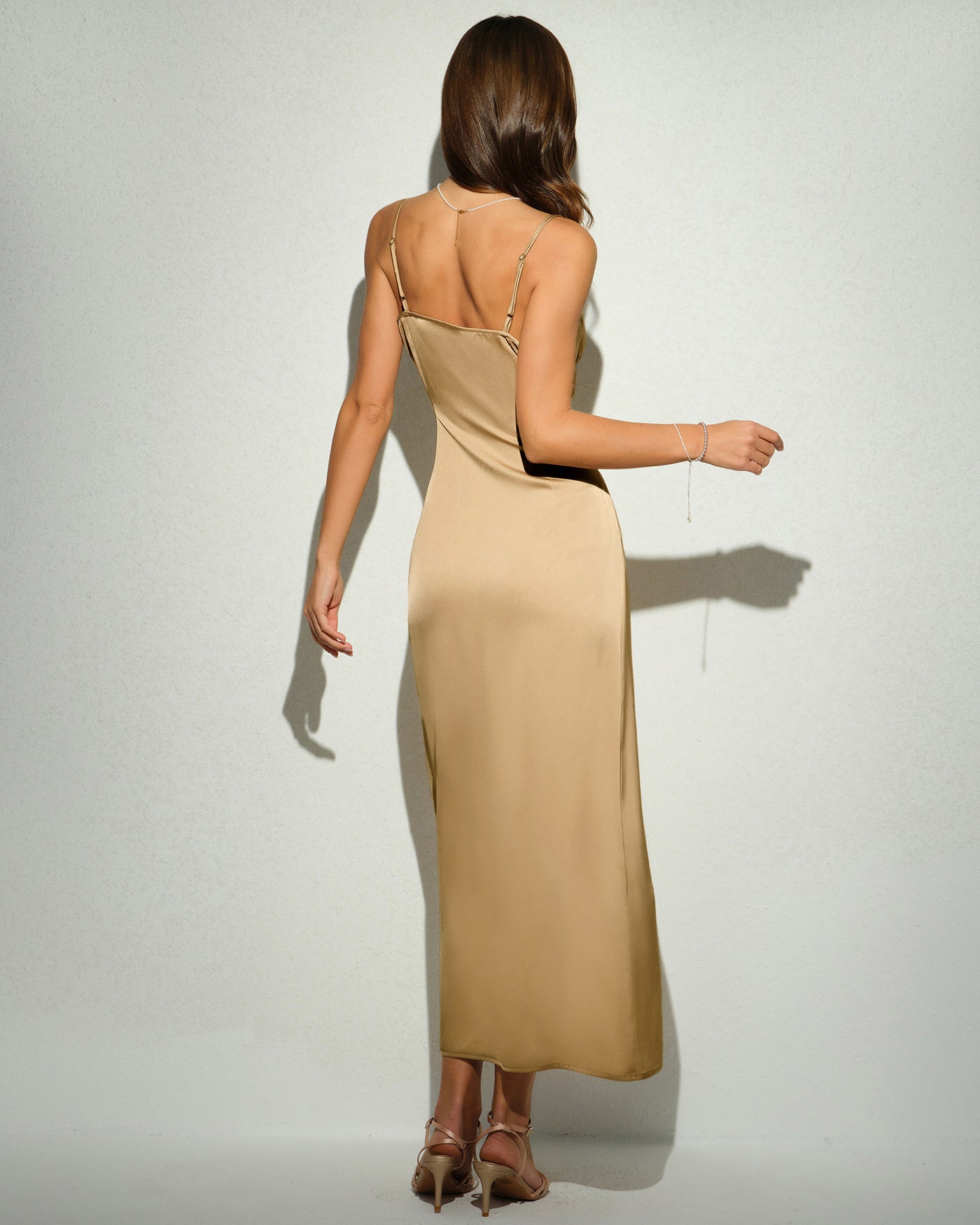 Vestido Maxi Sin Mangas Amarillo