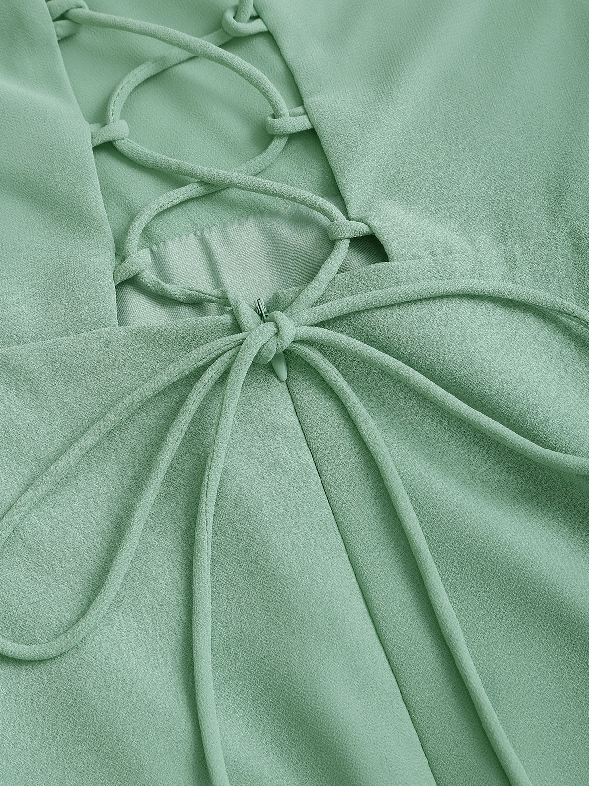 Vestido Maxi Sin Espalda A-Line Verde