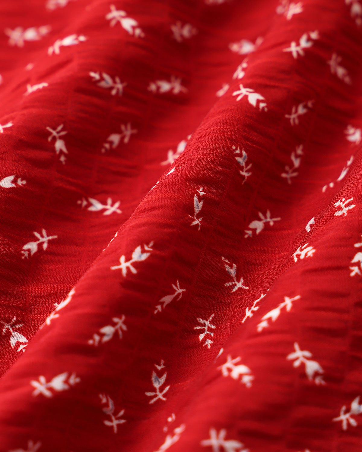 Vestido Maxi Ruffle Floral Rojo con Escote en V